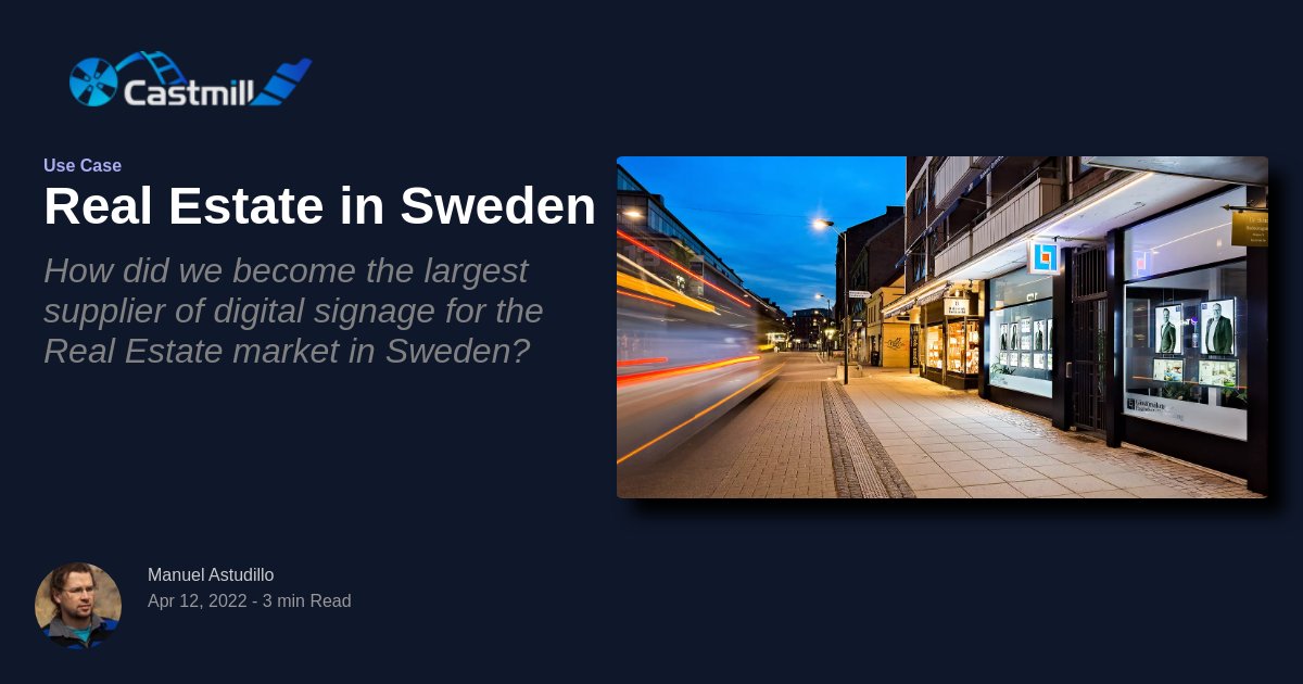 Real Estate in Sweden Castmill